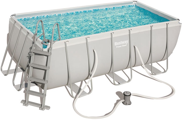 Piscina Desmontable Tubular Bestway Power Steel 488x244x122 cm Depuradora